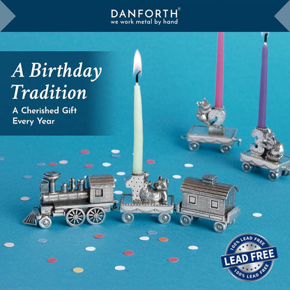 DANFORTH Birthday Train (7 - Fawn), Handcasted Pewter, Made in USA