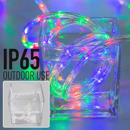 20ft 8 Rope Lights Outdoor, Connectable & Flexible Tube Lights with Modes Controller,Waterproof Multicolor LED Rope