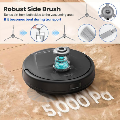 Accessories Kit for eufy L60 / L50 Vacuum Robot, Replacement Parts Include 2 Roller Brushs, 8 HEPA Filters, 8 Side Brushs, 4 screws, 1 Clean Tool and 1 screwdriver