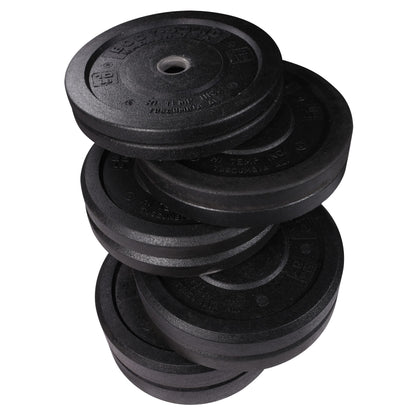 Body-Solid Rubber (OBPH260) Coated Olympic Weight Plate with Anti-Slip Grip - Perfect for Strength Training, Home Gym, and Barbell Workouts, 260lbs. Set