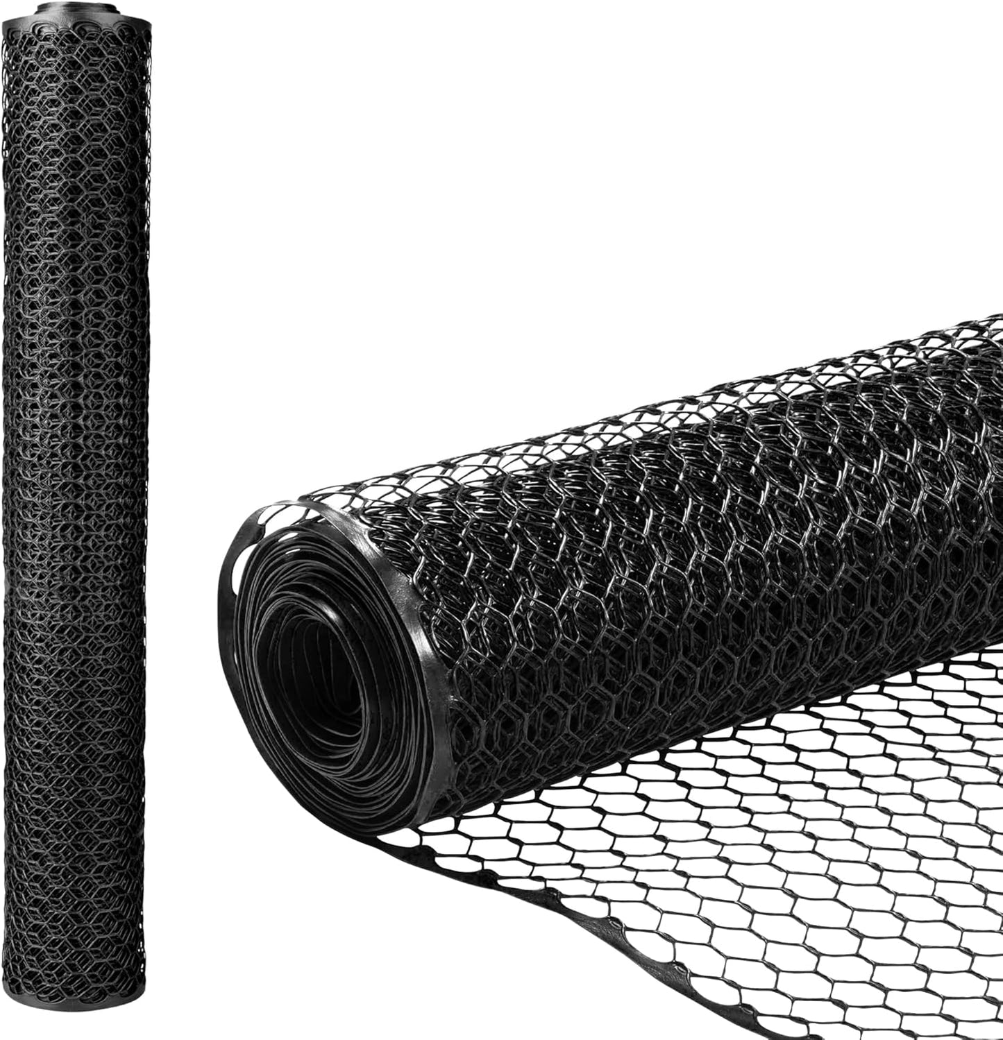 ZEBRO 3' 25' Plastic Chicken Wire Fence Lightweight Poultry Netting & Garden Fence for Chicken Coops, Pet Enclosures
