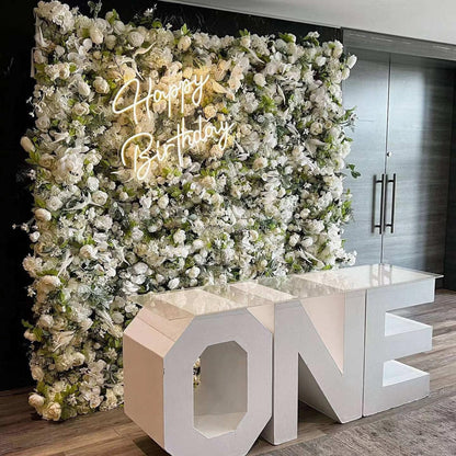 JIIPOREGJ Extra Large Artificial Flower Wall Backdrop Panels,3m*3m/10 * 10FT