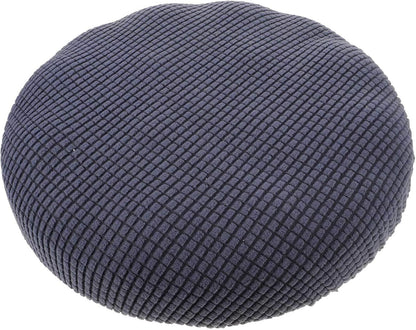 Veemoon Round Stool Covers, Soft Bar Stool Chair Cushion Cover with Elastic Non-Slip Bottom, 11 inches Width