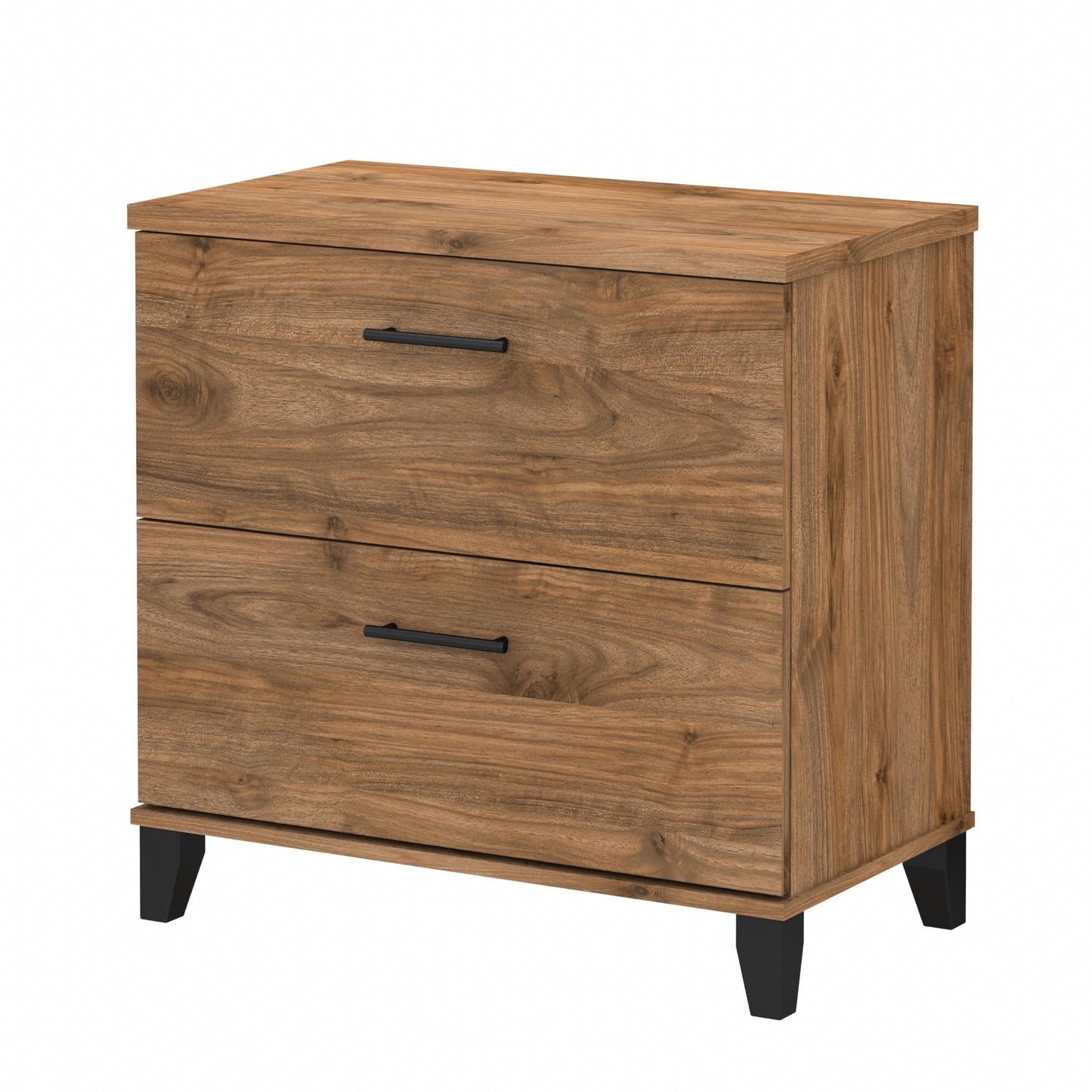 Bush Home 2 Drawer Lateral File Cabinet, Letter and Legal-Size Document Storage for Home or Professional Office, Somerset Collection, Fresh Walnut