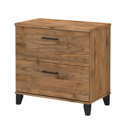 Bush Home 2 Drawer Lateral File Cabinet, Letter and Legal-Size Document Storage for Home or Professional Office, Somerset Collection, Fresh Walnut