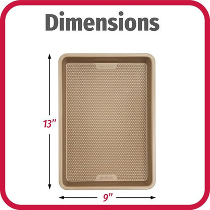 GoodCook BestBake Nonstick Bronze 9" x 13" Baking Pan - Durable Carbon Steel, Scratch-Resistant Design for Easy Cleanup