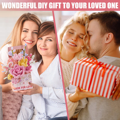 ERNTRNL Pipe Cleaners Craft - Pipe Cleaners Flower Bouquet Supply Kit for Craft Art Project Activity, Birthday Mother’s Day Graduations Anniversaries Gifts