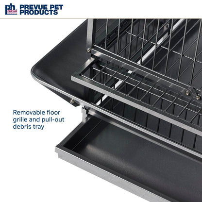 Prevue Pet Products Empire Bird Cage, X-Large, Black Hammertone,46" L x 36" W x 78 1/4" H