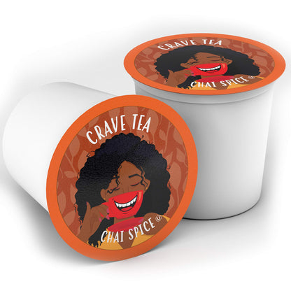 Crave Beverages Tea Pods, Chai Spice for Keurig K Cup Brewers, 100 Count
