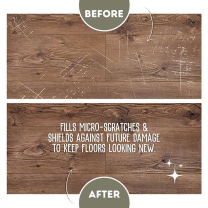 Quick Shine Multi-Surface Floor Finish-Polish 27oz-2pk | Safer Choice, No PFAS, pH Neutral Clean Shine Technology | Squirt & Spread | For Wood, Laminate, LVP, LVT, Tile & Stone | Made in USA
