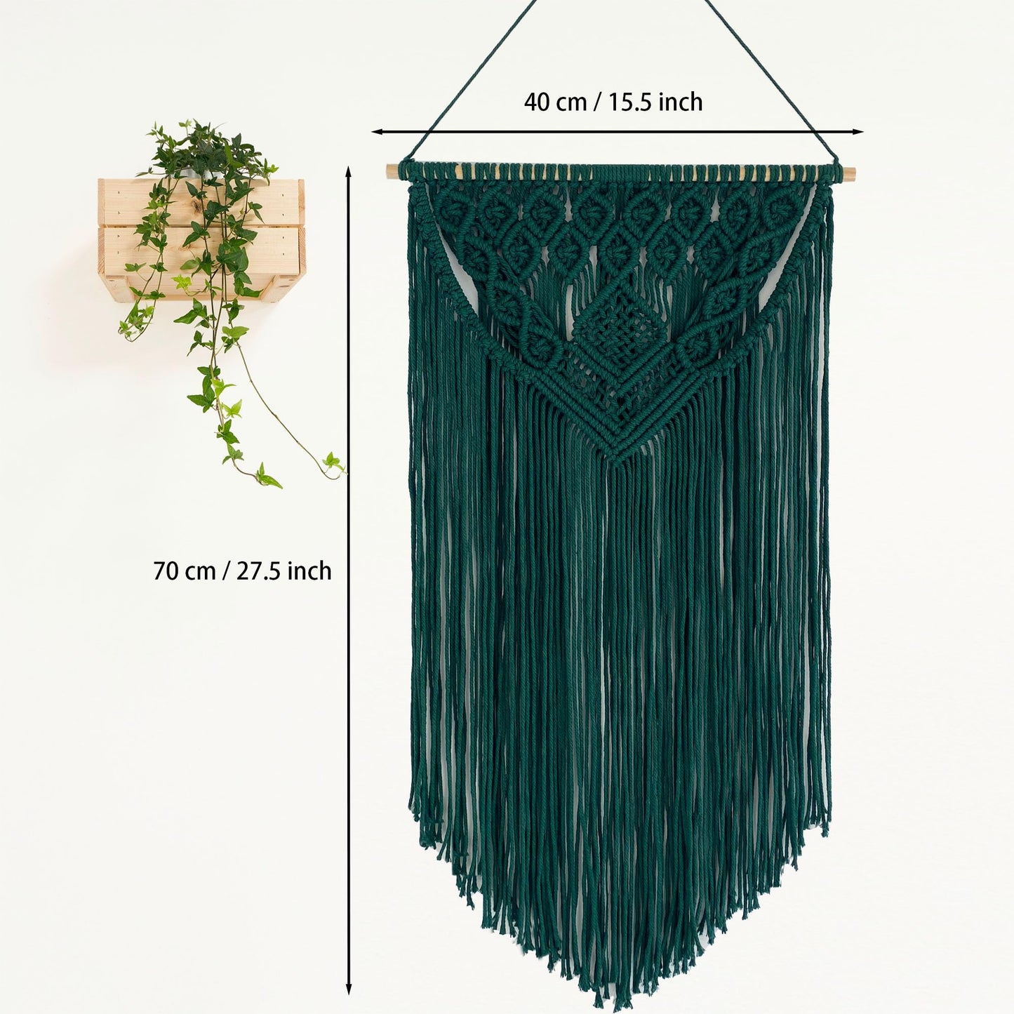 Winterdemoon Macrame Wall Hanging Boho Woven Tapestry Home Decor
