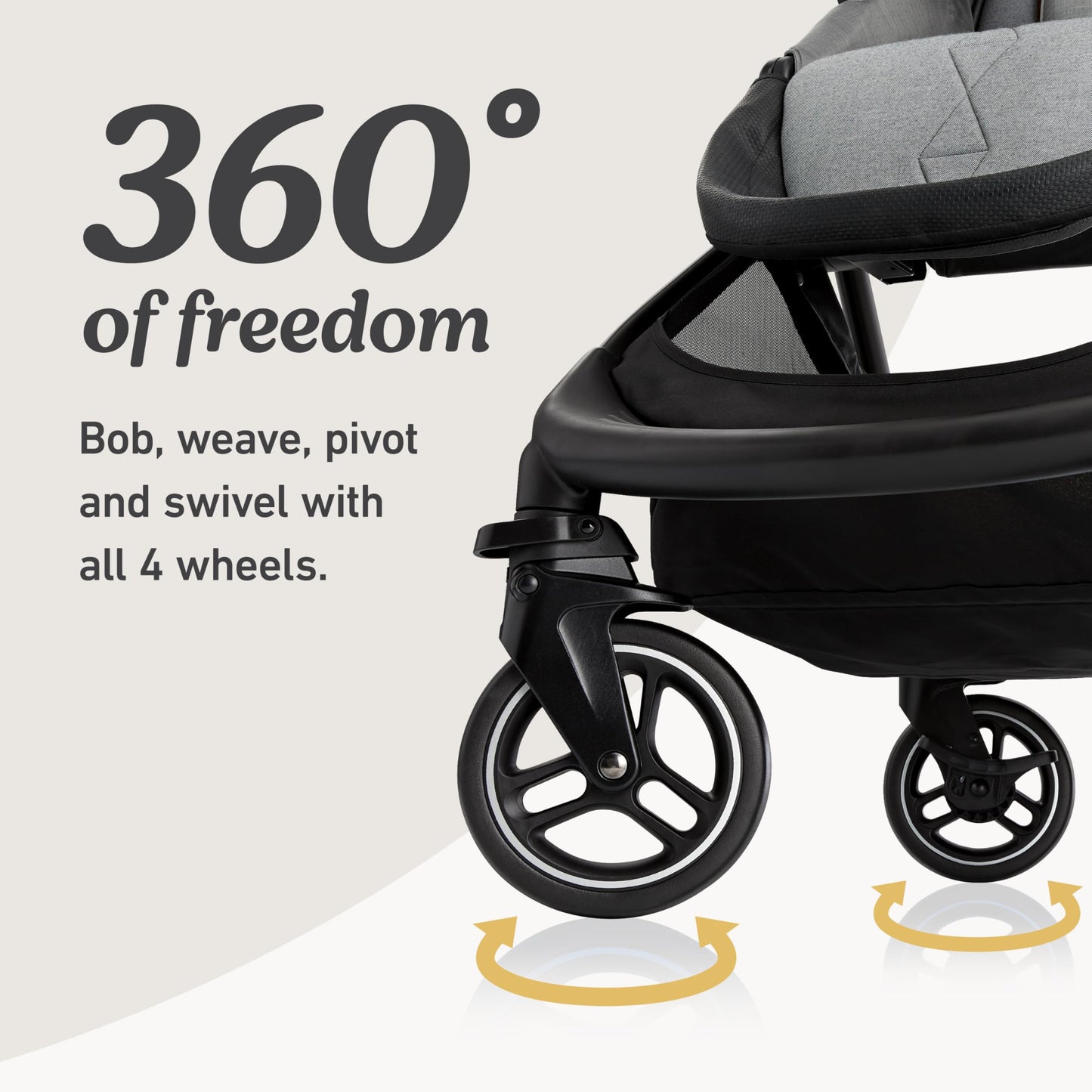 Graco® Premier Modes Merge Stroller with EZ Spin Wheels for 360 Rotation, 3 Modes: Infant Car Seat Carrier, Carry Cot, to Toddler Stroller, Reversible Baby Stroller Seat, Midtown