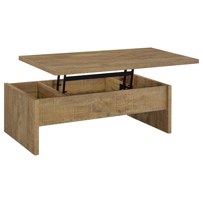 Coaster Home Furnishings - Canoga - Wood - Lift-Top Coffee Table with Hidden Storage, Pop-Up Design and Three Compartments - Living Room - Mango - 706358