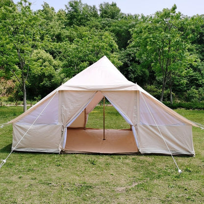 Dream House Large Spacious Outdoor Waterproof Cotton Canvas 4 Season Camping Tent for 10 Persons