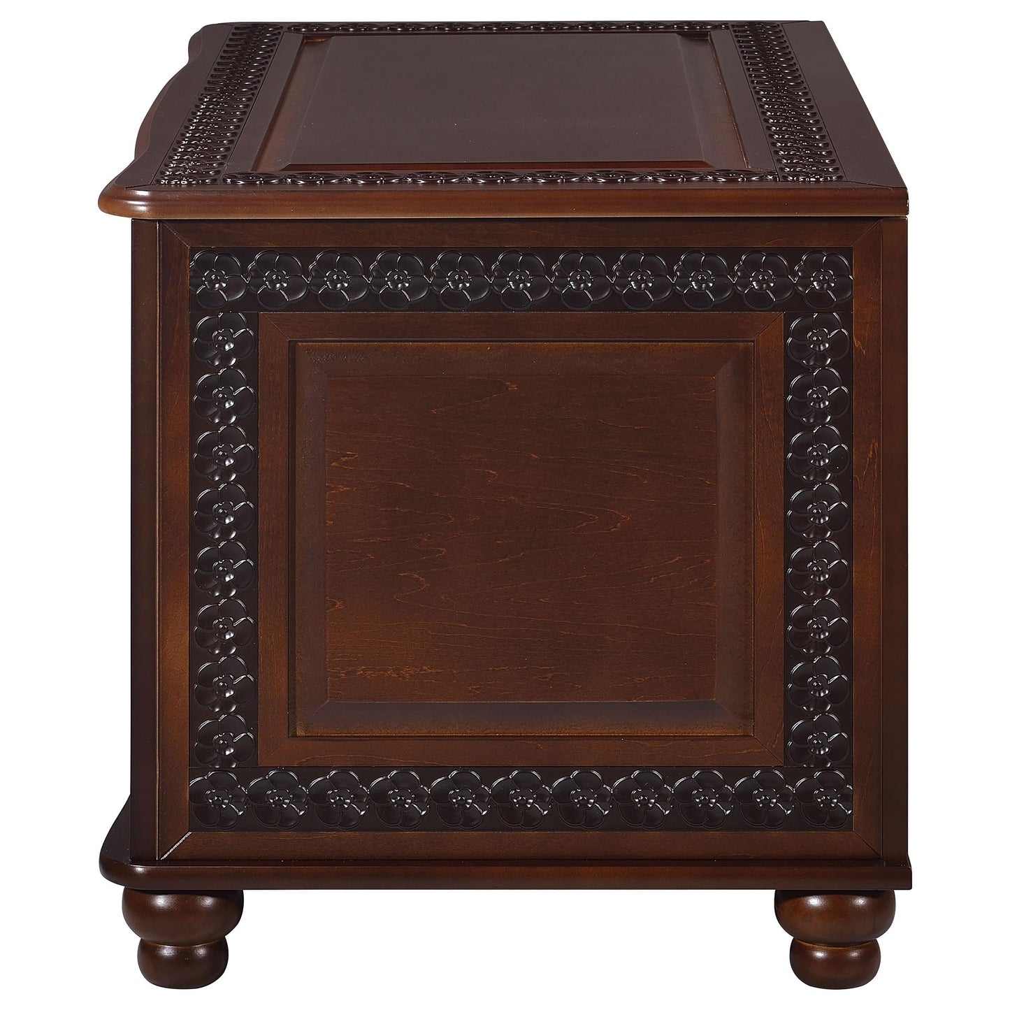 Coaster Home Furnishings - Finlay - Wood - Cedar Chest with Flip-Open Top, Safety Hinge, Lined Interior and Traditional Style - Bedroom - 40-Inch - Dark Tobacco - 900012