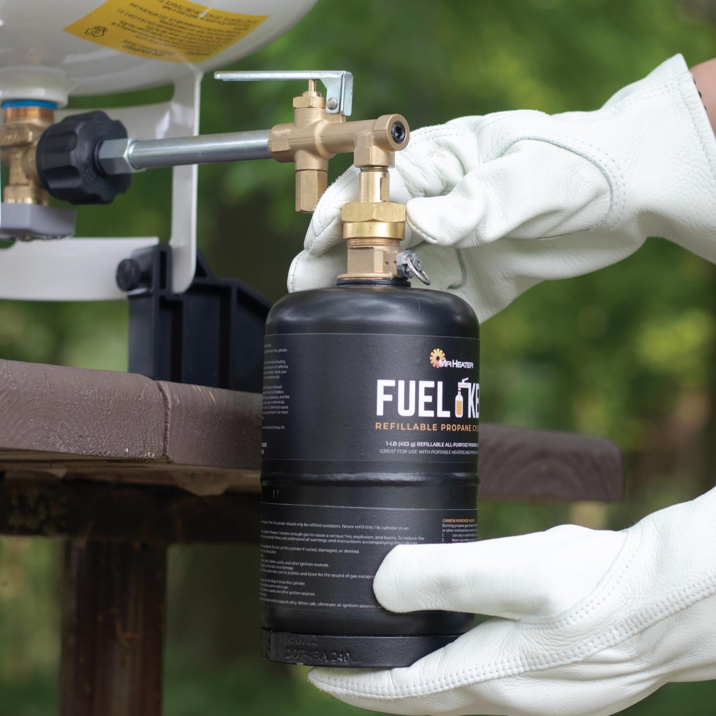 Mr. Heater Propane Refill Kit for Fuel Keg 1 lb. / 16 oz. Refillable Propane Tank