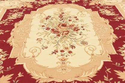 Unique Loom Versailles Collection Traditional Classic Floral Motif Area Rug (8' 0 x 11' 4 Rectangular, Burgundy/ Ivory)