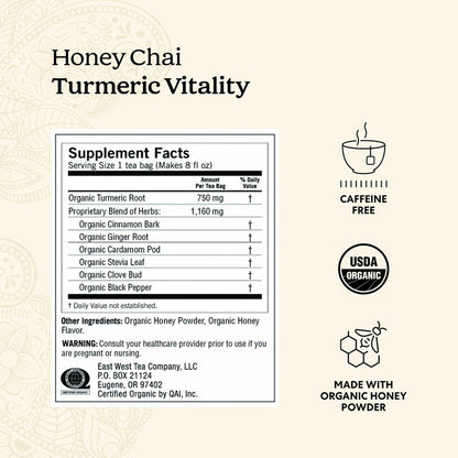 Yogi Tea DeTox and Wellness Variety Pack 4pk - 16 Bags per Pack (4 Pack) - Organic Herbal Cleansing Teas - Includes (2 Boxes Each) of Honey Chai Turmeric Vitality & DeTox - Caffeine-Free Teas