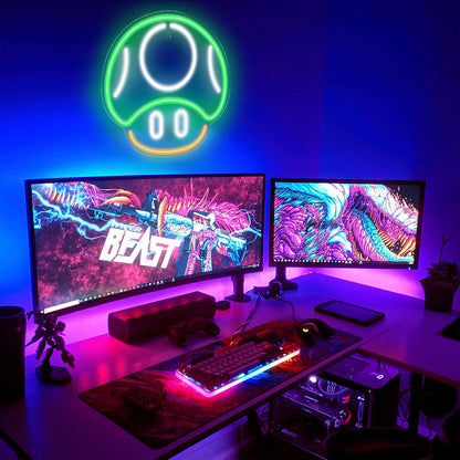 Kavaas Gamer Neon Sign, Game Controller LED Sign for Gaming Room Decor - Game Neon Sign for Teen Boy Room Decor - Best Gamer Gifts for Boys, Kids