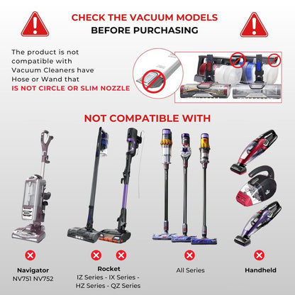 For Shark Vacuum Cleaner Accessories Replacement Kit | Household Cleaning Set with Crevice Tool, Dust Brushes & Vacuum Hose Adapters | 35MM Vacuum Attachments & Brushes