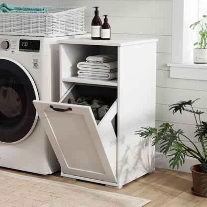 Laundry Cabinet,with 1 Removable Liner Bags