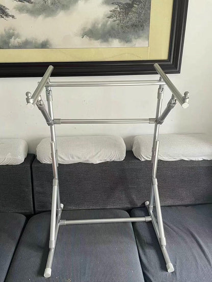 Embroidery Stand Cross Embroidery Frame Embroidery Auxiliary Tool Adjustable Floor Stand Lean Tube Suitable for Craftsmanship and Sewing, 39.37*28.34*20.47in, Silver~/