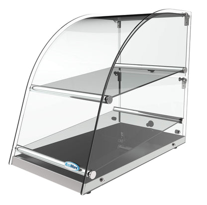 KoolMore DC-2CN Bakery Display Case, 2.4 Cu. Ft - 2 Shelves