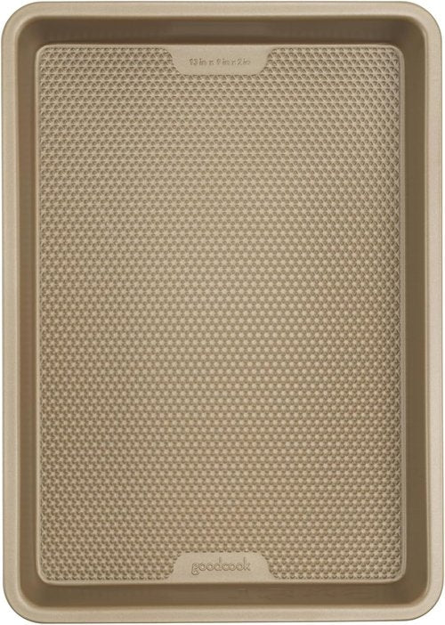 GoodCook BestBake Nonstick Bronze 9" x 13" Baking Pan - Durable Carbon Steel, Scratch-Resistant Design for Easy Cleanup