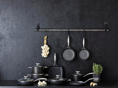 Scanpan Pro IQ 10.5” Square Grill Pan - Easy-to-Use Nonstick Cookware - Dishwasher, Metal Utensil & Oven Safe - Made by Hand in Denmark
