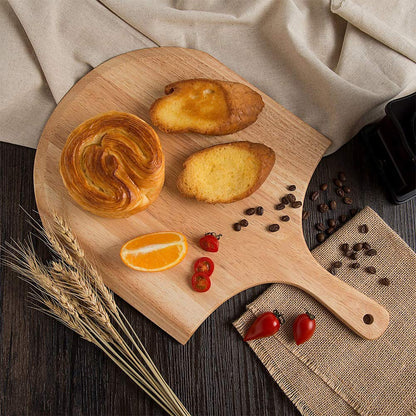 EMVANV Pizza Tray,Wooden Pizza Board with Handle for Homemade Pizza,Cutting Fruit Vegetables, Breads,Cheese and Serving Board(size:10 Inch), as picture show