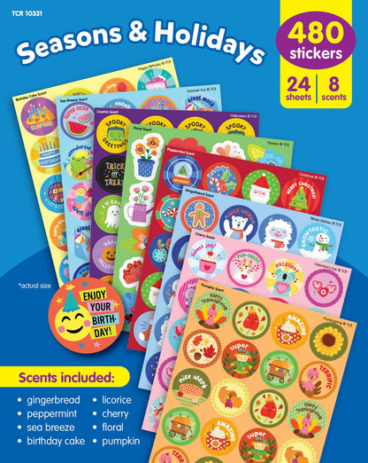 Teacher Created Resources Seasons & Holidays Smelly Stickers Variety Pack (TCR10331)