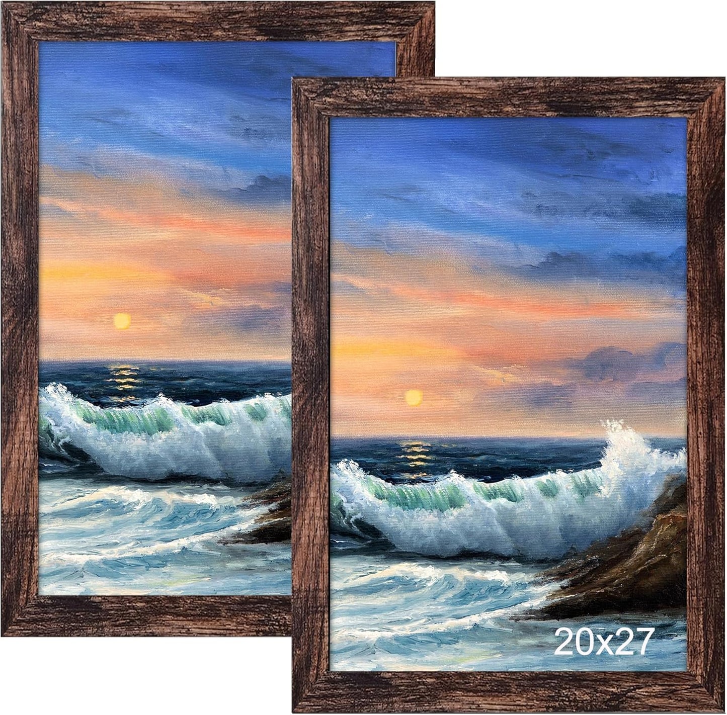 20x27 20 27 Pack 2, LUCKYLIFE Picture Frame, Wall Hanging Puzzle Poster Frames, Display Pictures x without Mat