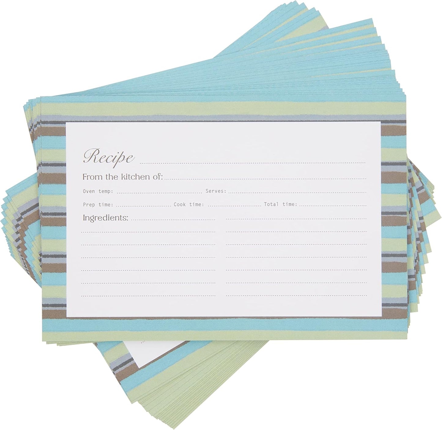 C.R. Gibson Forage 4x6 Double Sided Recipe Cards, Multicolor