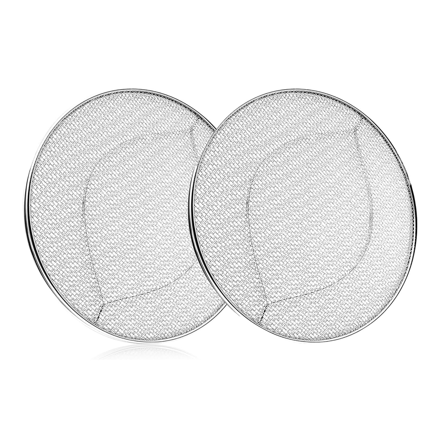 Yidata 2-Pack Splatter Shield for Ninja Foodi FG551, 304 Stainless Steel Reusable Splash Guard, Oil Proof & Dishwasher Safe Air Fryer Grill Accessories
