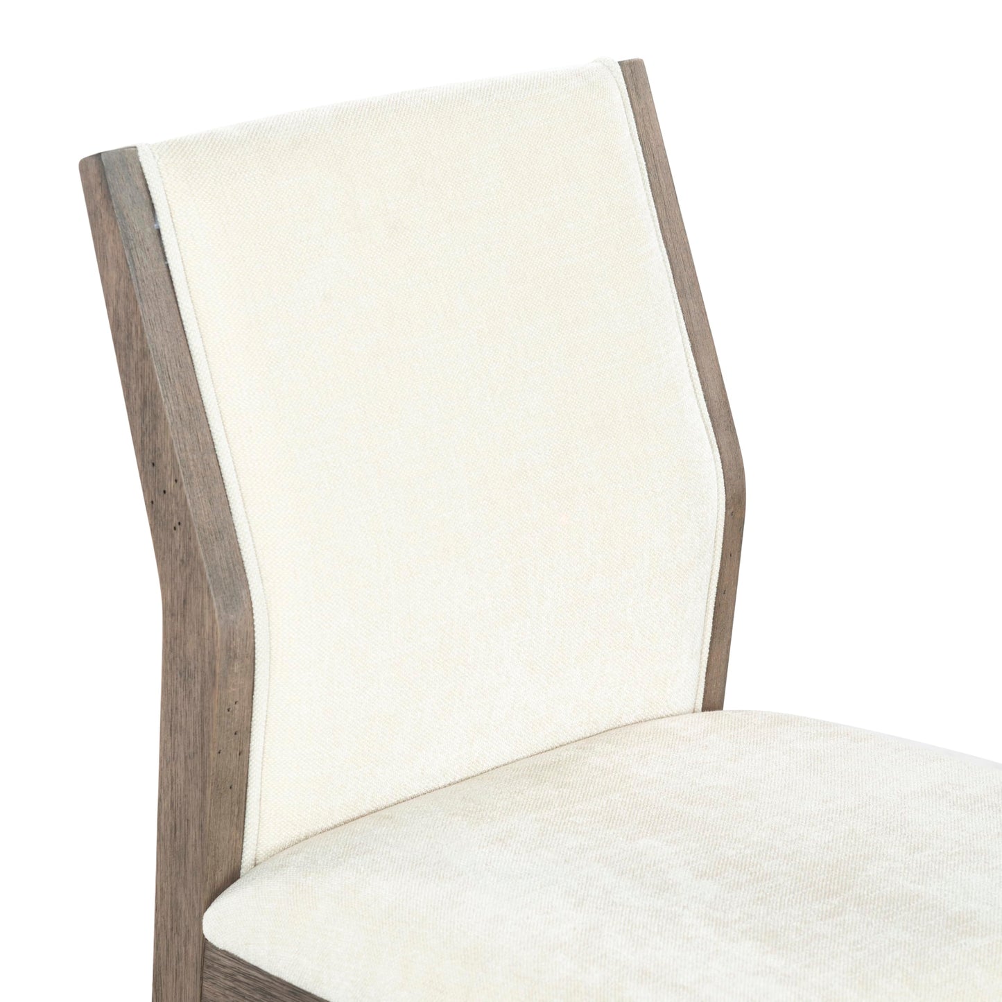 SAFAVIEH Couture Collection – Doriella Walnut Wood Dining Chair Set of 2, Modern Upholstered Dining Side Chairs with Padded Seat & Curved Back (SFV4276A-SET2)
