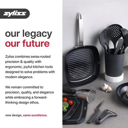Zyliss Pizza Cutter with Removable Wheel - Stainless Steel Blade - Kitchen Tool and Gadget for Right- and Left-Handed Use - Dishwasher Safe - New Sharp Edge Pizza Cutter