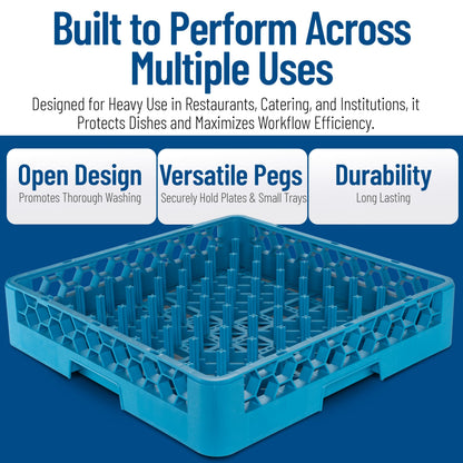 Carlisle FoodService Products RP14 OptiClean Plate Rack, Blue (Pack of 6)