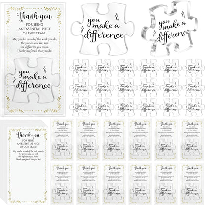 20 Sets Difference Maker Gifts Bulk Appreciation Gifts for Coworker Employee Office Team Staff Inspirational Acrylic