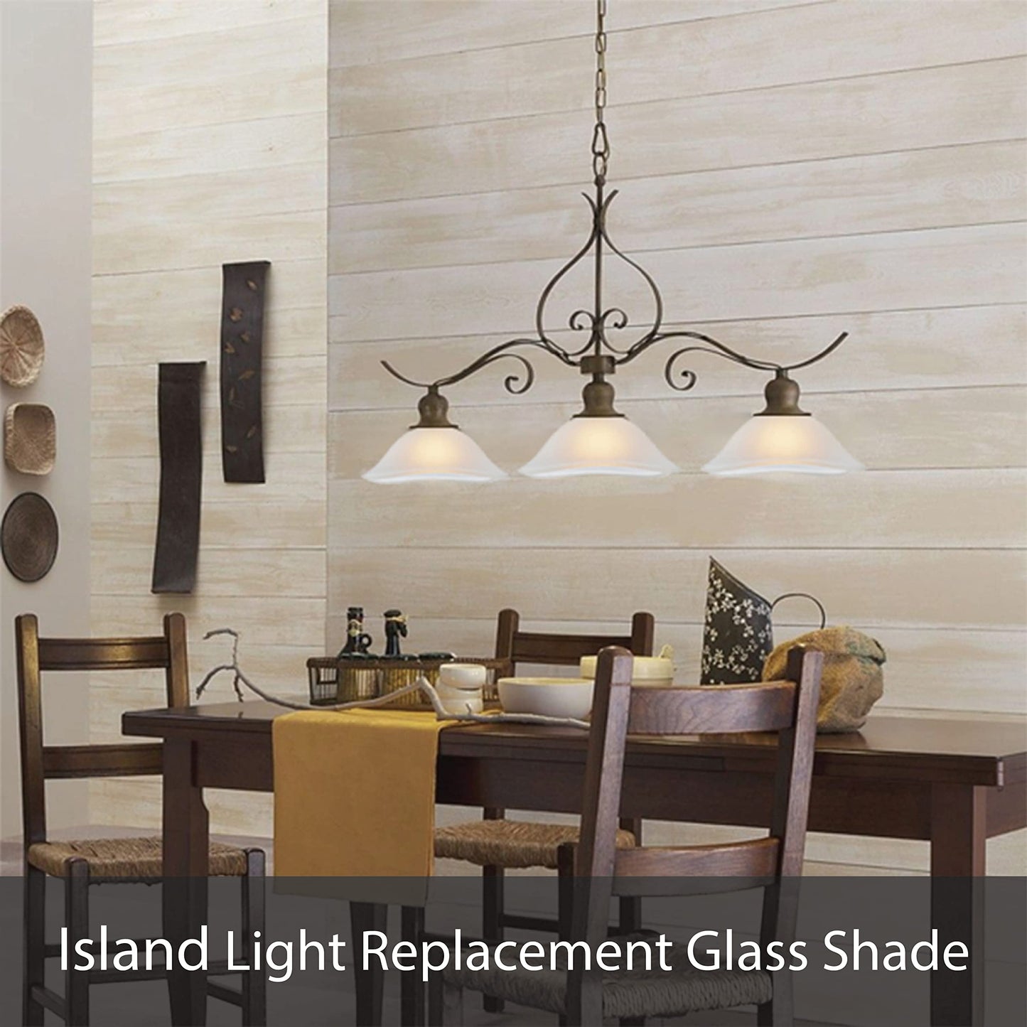 Aspen Creative 25308-60-1, Clear Glass Shade for Medium Base Socket Torchiere Lamp, Swag Lamp, Pendant, Island Fixture, 11-7/8" Diameter x 5-3/4" Height
