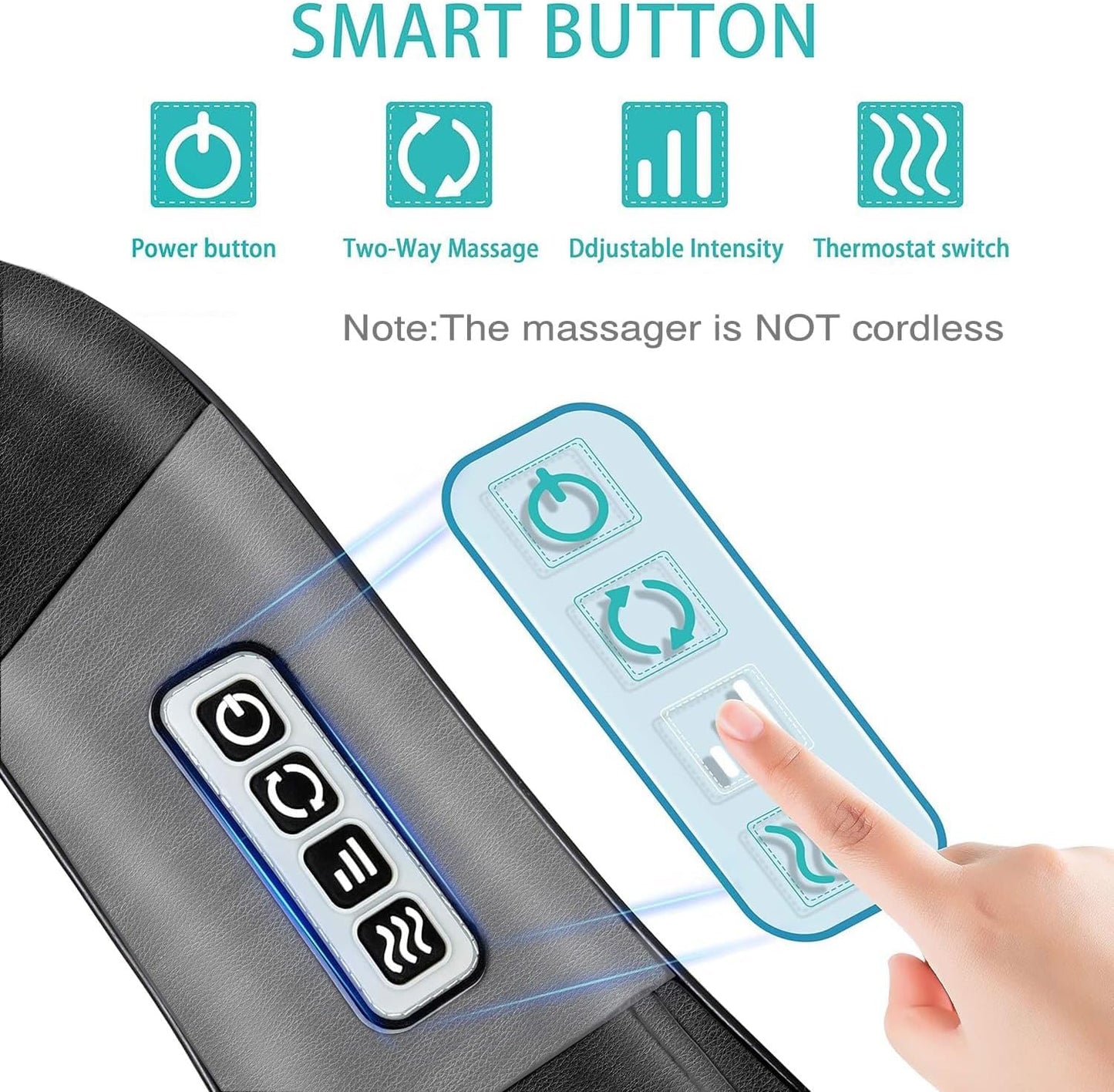 AERLANG Fathers Day Dad Gifts Neck Massger,Shiatsu Neck and Back Massager with Heating Neck and Shoulder Massager Deep Kneading Pillow for Massage Home Office Car Use Gifts for Women Men Dad Mom
