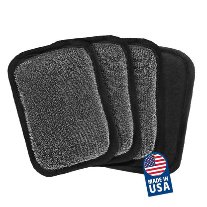 MEKER Grill Brush Bristle Replacement Pad, Ultra Safe Cleaning, Grill Cleaner Pad, Grill Brush Replacement Pad, 4 PCS