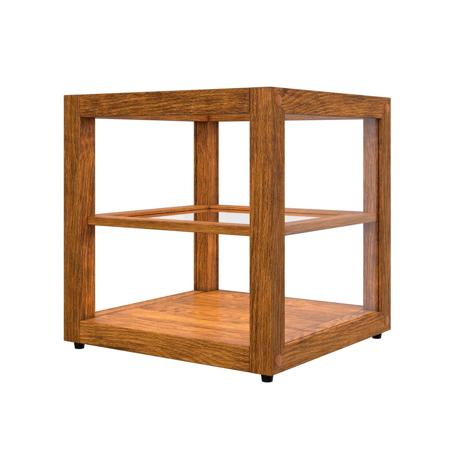KoolMore 15 in. Light Wood Countertop Dry Bakery Display Case, Pastry, Cake and Bread Display with Tempered Glass