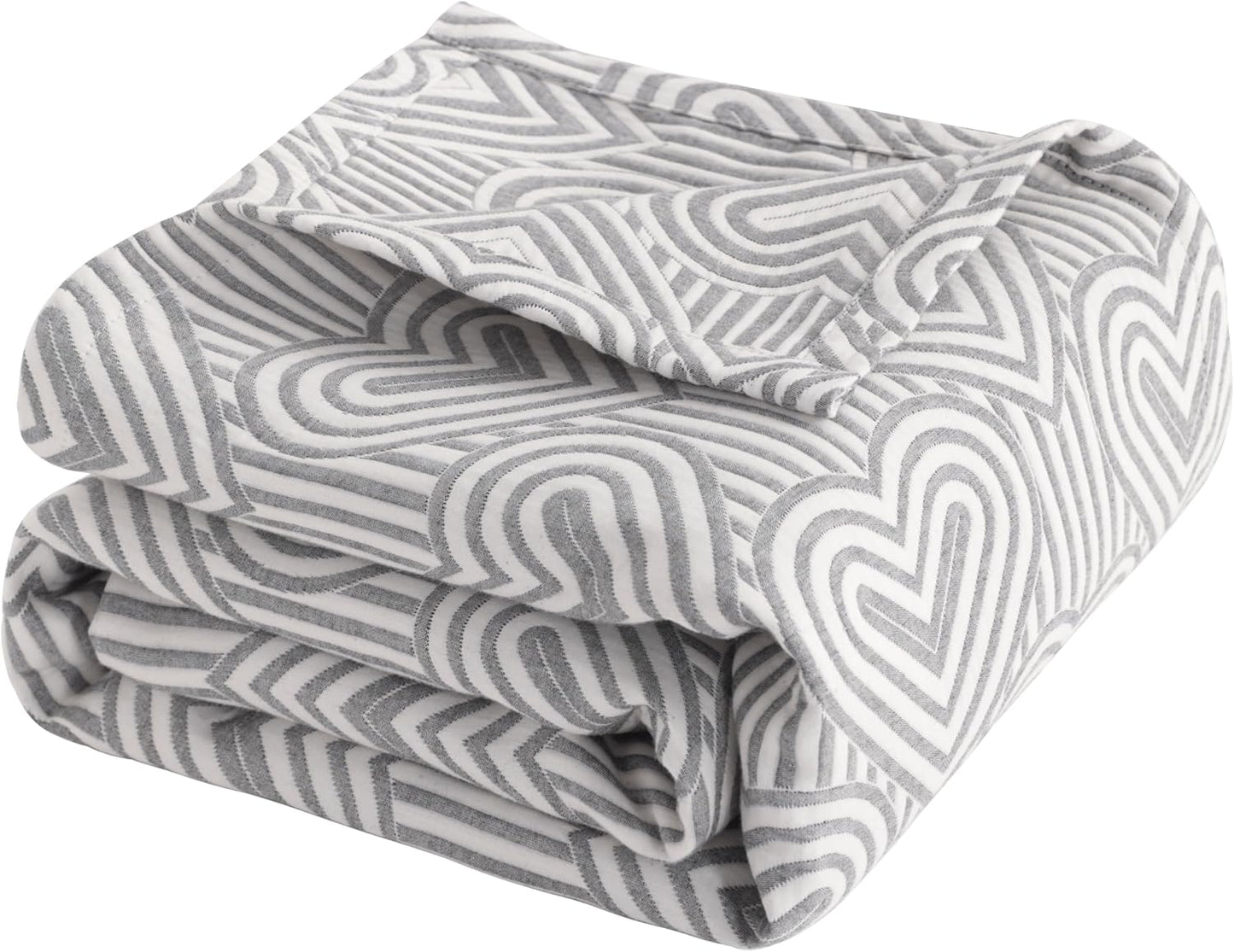 3 68x92 NTBAY Layers Cotton Muslin Twin Bed Blanket, Super Soft Breathable Thermal Yarn Dyed Quilt for Adults, Perfect