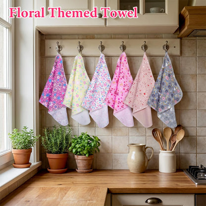 36pcs Reusable Paper Towels Rolls Kitchen Towels Bulk Washable Paperless Cloth Cotton Hand Napkins Reusable Napkins Flowers Cleaning Cloths Cotton Cloth for Kitchen Bathroom Christmas