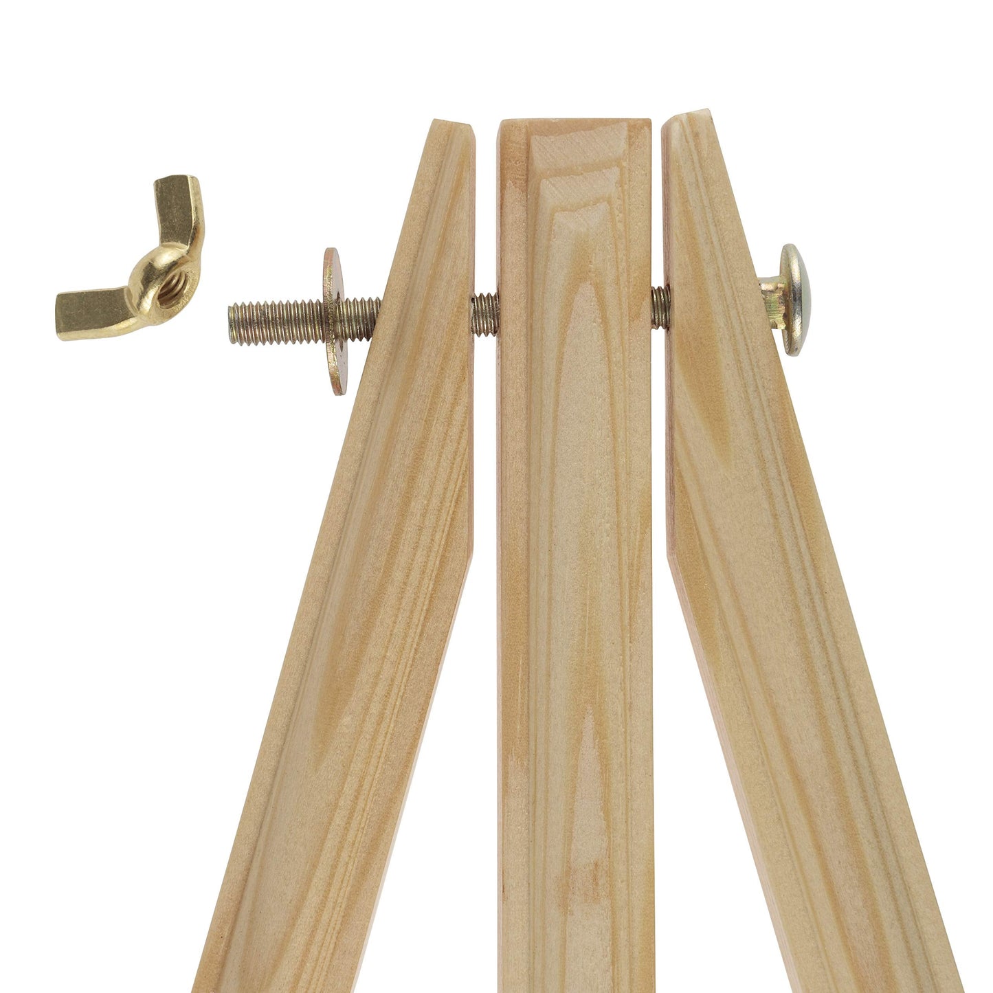 Creative Mark Thrifty Wood Tripod Display Easel Stand for Painting Pack of 12 - Durable Light Weight and Foldable, Perfect Drawing and Painting - White Finish - Ideal for Artist
