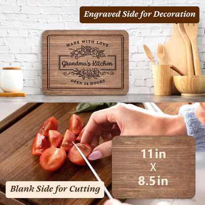 Grandma Gifts, Thoughtful Kitchen Cutting Board for Grandma from Grandkids, Best Gift Ideas for Mothers Day