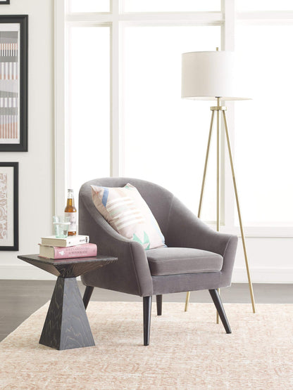 Elle Decor CHR10017A Elle Décor Laurel Accent Chair, Gray