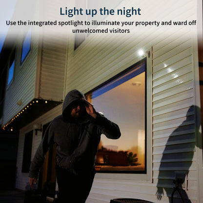 Arlo Pro 5S Spotlight Security Camera 2K HDR | Outdoor | Wireless | Dual-Band Wi-Fi Connects to Strongest Network |12X Zoom, 2-Way Audio, Siren, Color Night Vision,Live Stream(White, 4 Cameras)