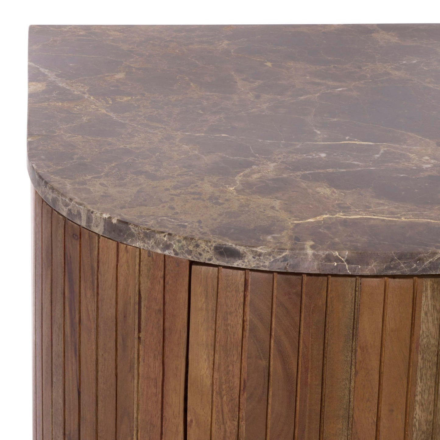 SAFAVIEH Couture Collection – Jamilah Brown 2-Door 2-Shelf Marble Top Chest, Fully Assembled (SFV5775A)