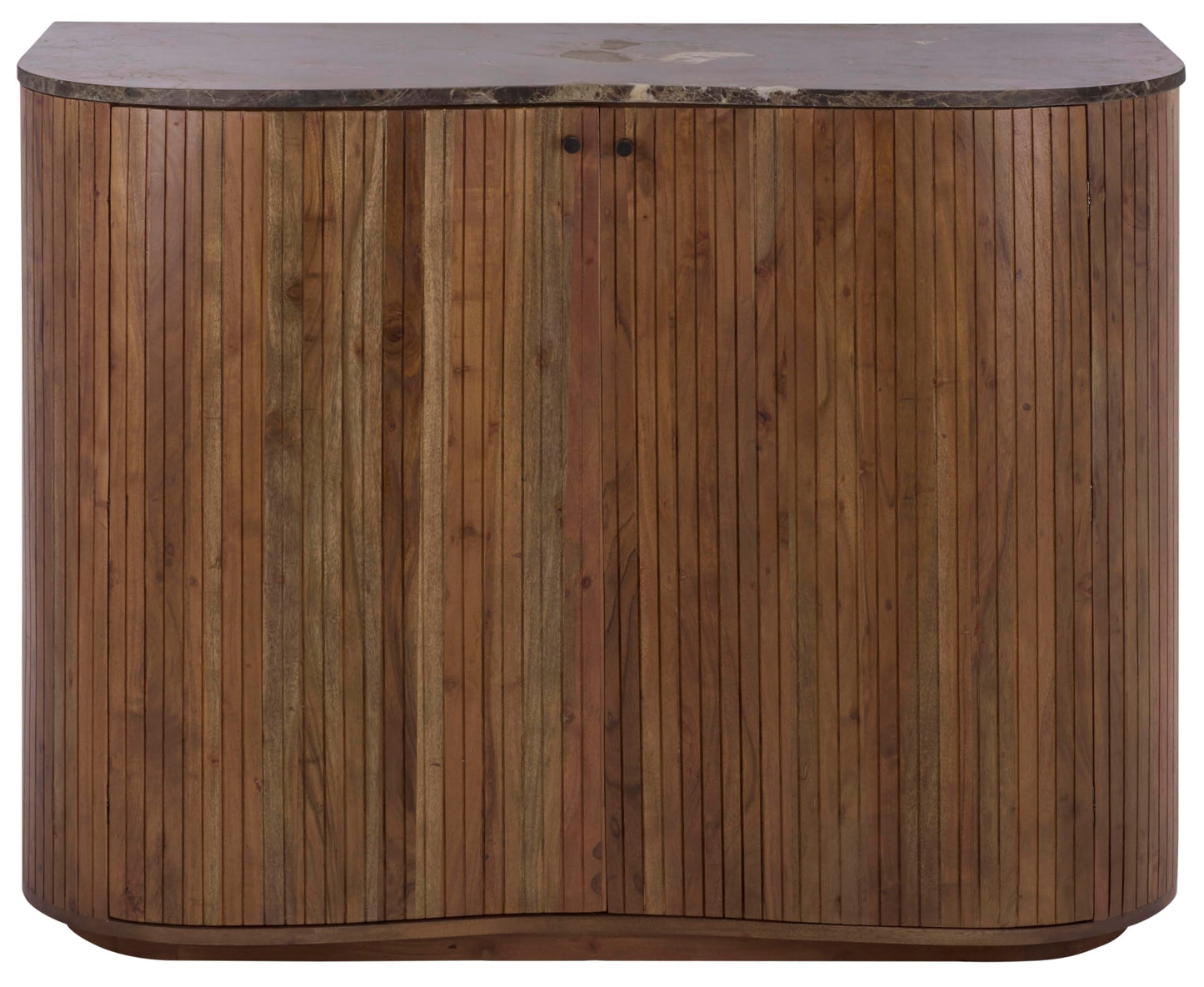SAFAVIEH Couture Collection – Jamilah Brown 2-Door 2-Shelf Marble Top Chest, Fully Assembled (SFV5775A)
